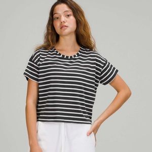 lululemon cropped striped top